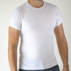 CAMISETAS POLYSPUN 100% POLIÉSTER BLANCO SUBLIMABLE Cuello redondo XS